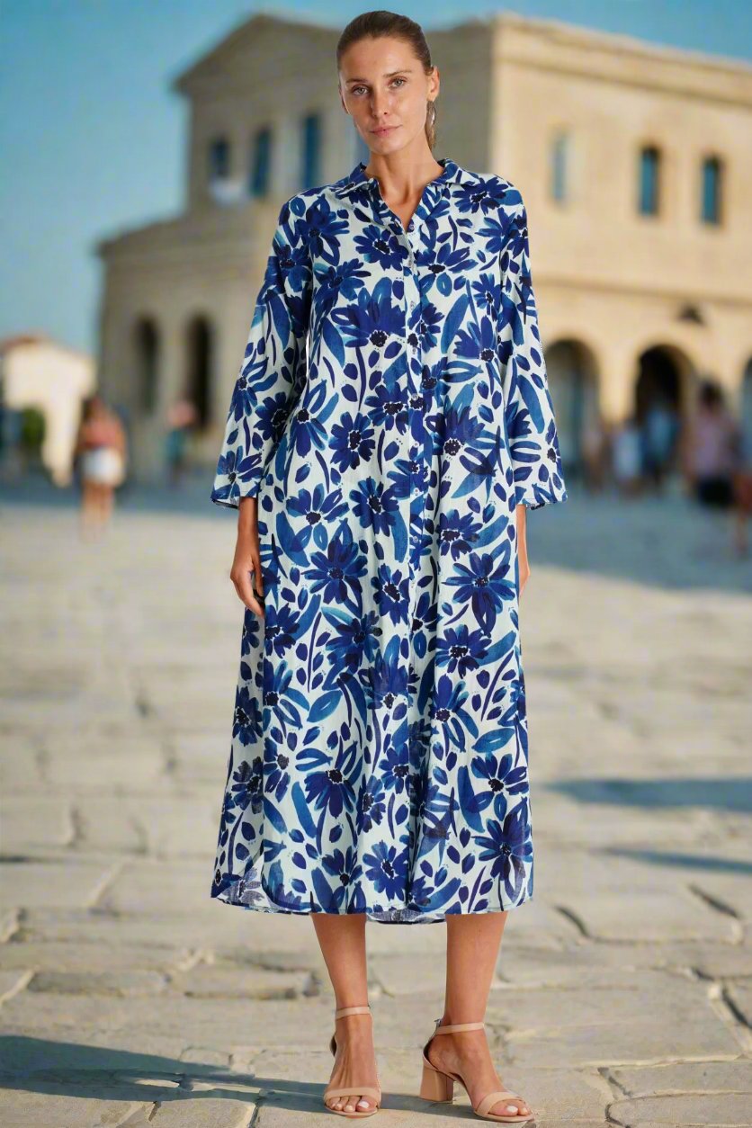 Shirt Dress with Pockets-3