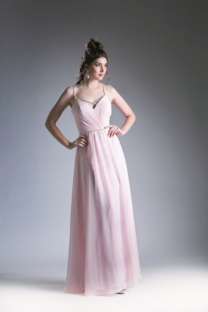 V Neckline With a Beaded Band Dress-8