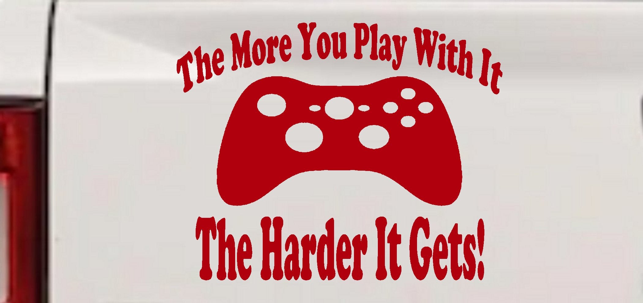 Funny Xbox Video Game Car Truck Window Decal Sticker More You Play