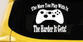 Funny Xbox Video Game Car Truck Window Decal Sticker More You Play