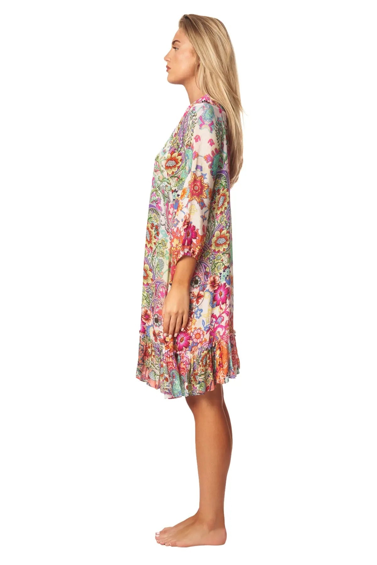 Bohemian Vintage Printed Ethnic Style Summer Dress-1