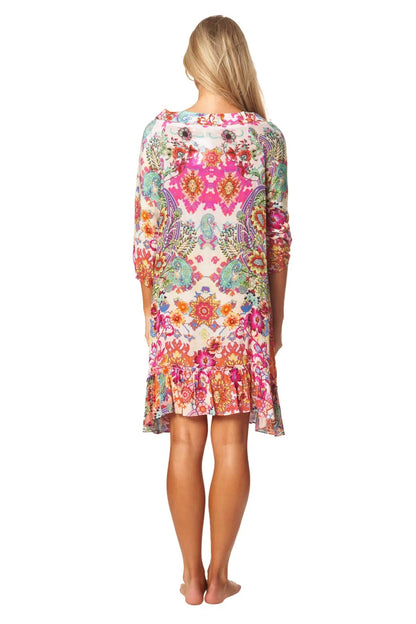 Bohemian Vintage Printed Ethnic Style Summer Dress-2
