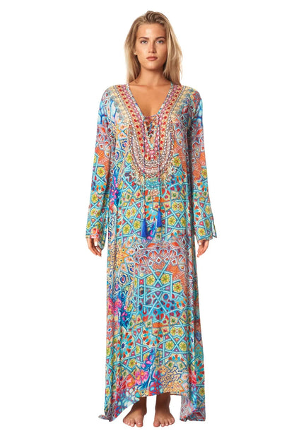 River Bed Long Caftan Dress-3