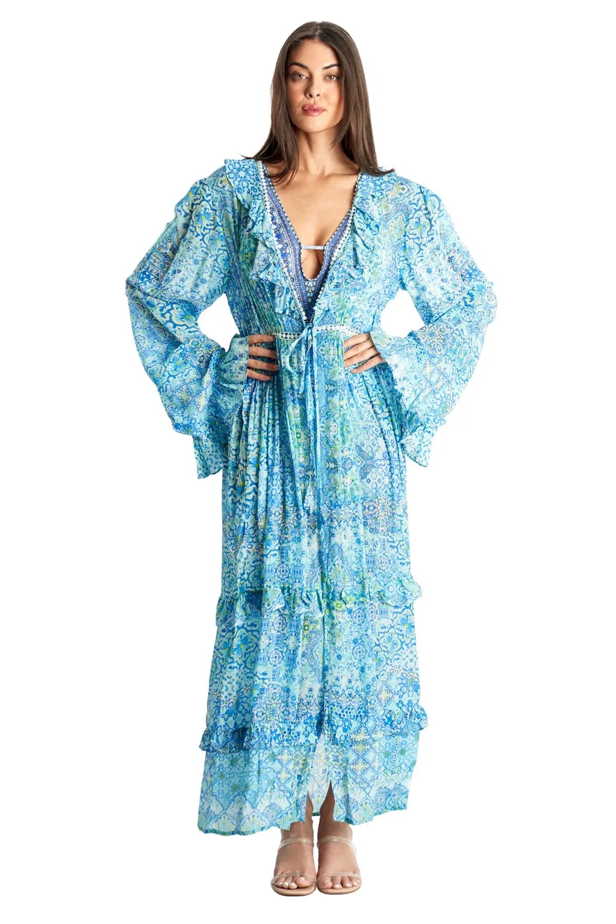 Kimono Cover Up Cape-2