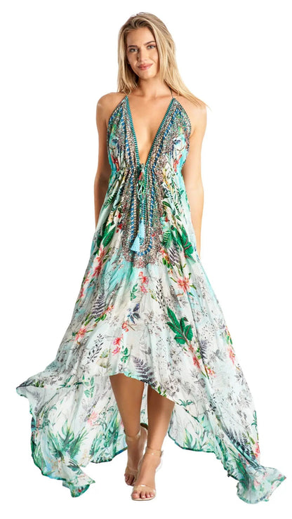 Backless Resort Dress-0
