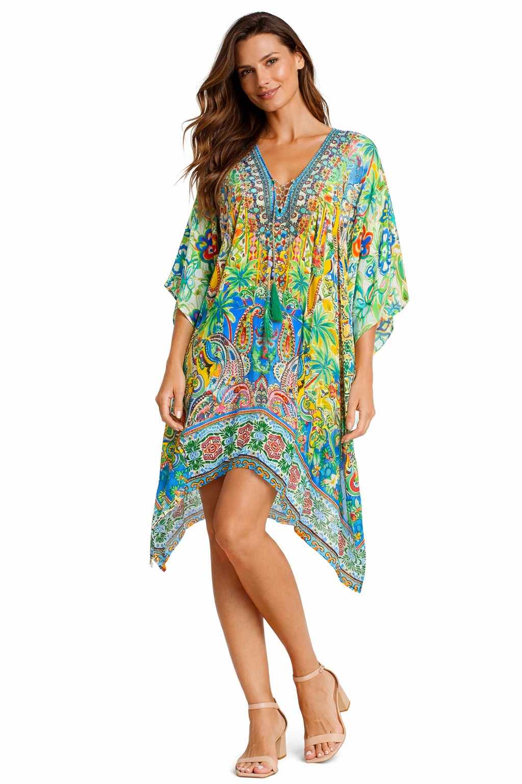 Luxury Resort Kaftan Dress | Wholesale Pack of 4-0