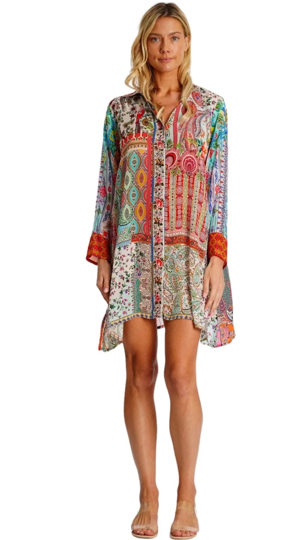 MixMatch Print Long Tunic-0