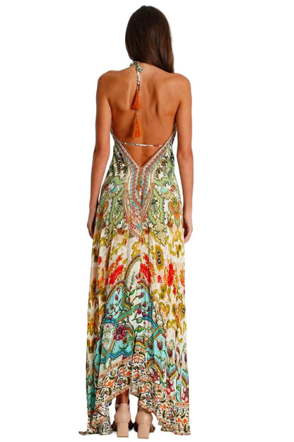 Cross Halter Maxi Dress-2