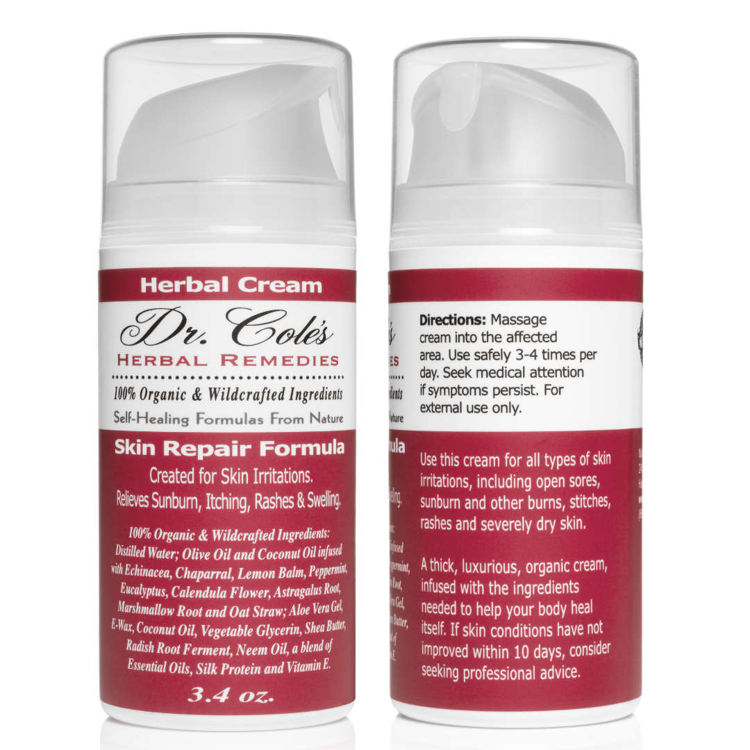 Dr. Cole's Organic Skin Repair Herbal Cream SixPak
