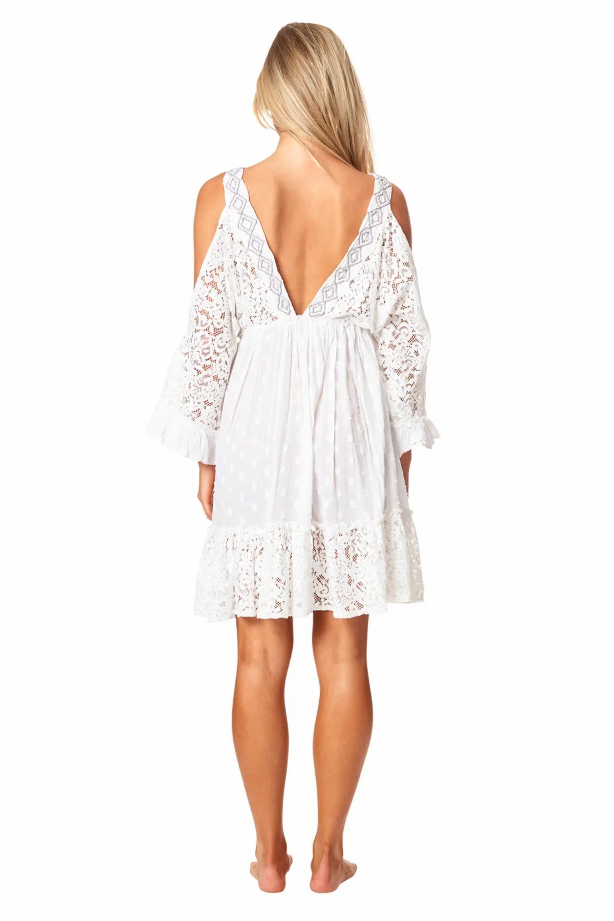 Cold Shoulder Casual Mini Dress