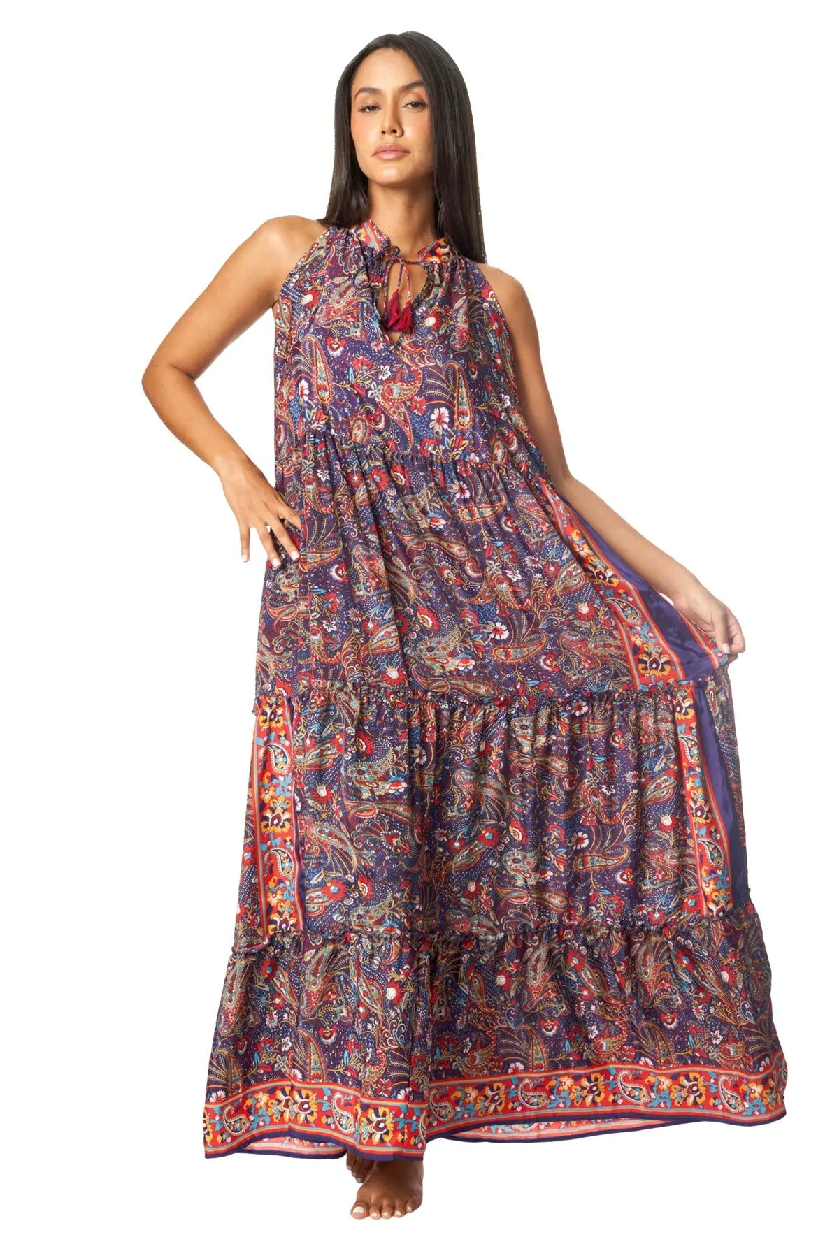 Boho Positano Maxi Dresses-3