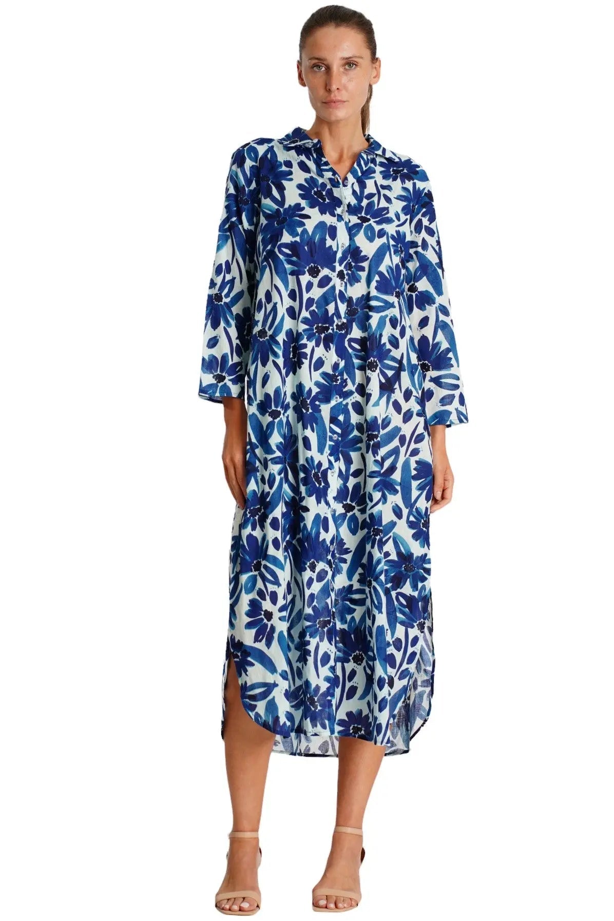 Shirt Dress with Pockets-0