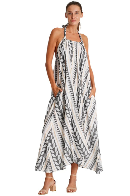 Summer Halter Neck Dress-0