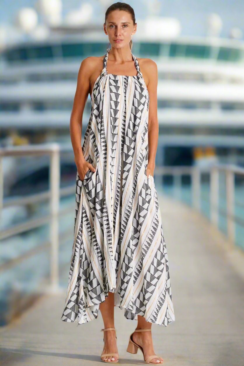 Summer Halter Neck Dress-3