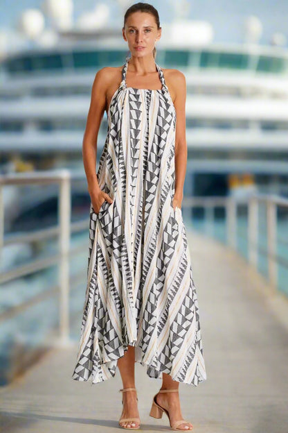 Summer Halter Neck Dress-3