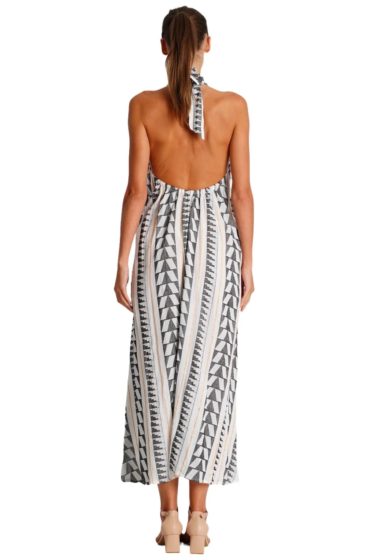 Summer Halter Neck Dress-2