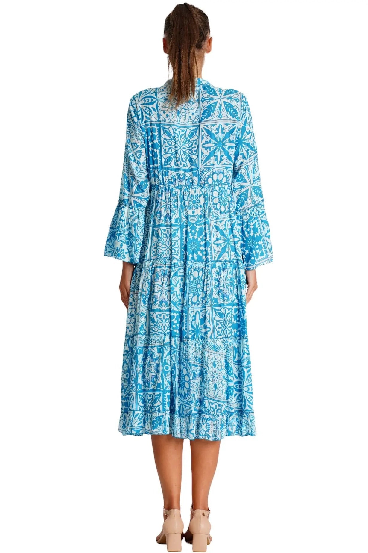 Danae Midi Shirt Dress-2