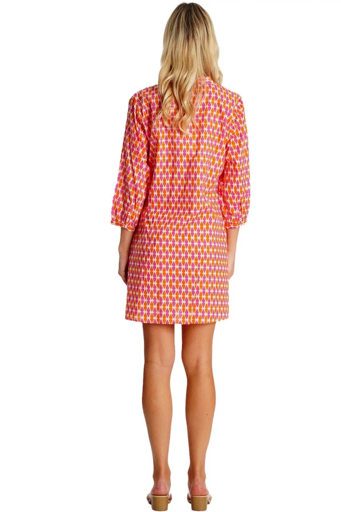 Front Pleated Shirt Dress-1