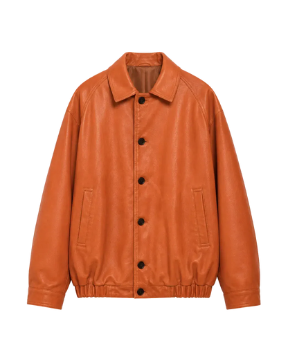 Heavy Wash Waxed Sheepskin Jacket Genuine Leather Outerwear "Sydney Reincarnation"