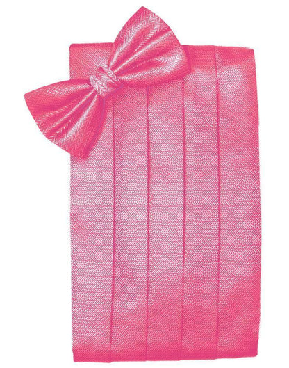 Set Herringbone Cummerbund & Bow Tie-9