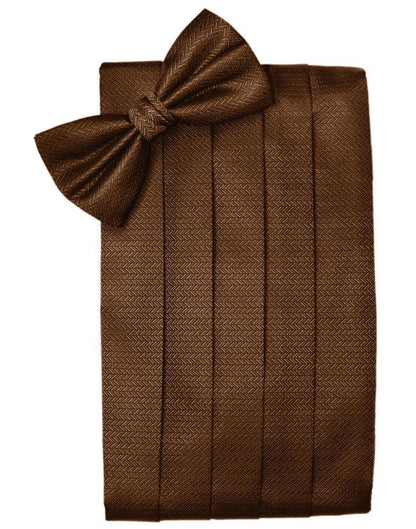 Set Herringbone Cummerbund & Bow Tie-8