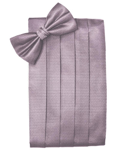 Set Herringbone Cummerbund & Bow Tie-17