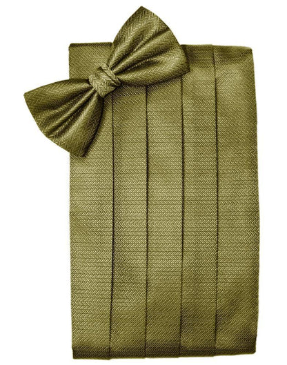 Set Herringbone Cummerbund & Bow Tie-20