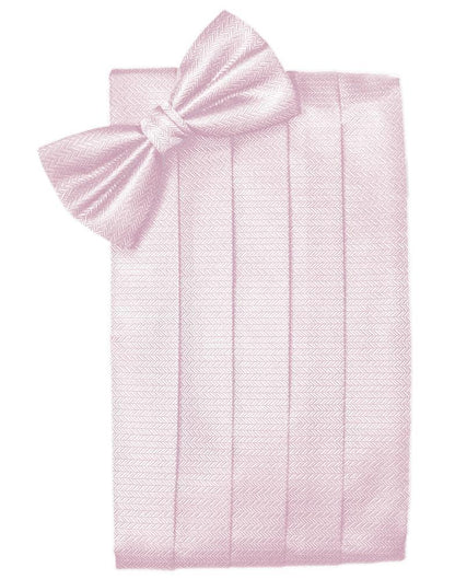 Set Herringbone Cummerbund & Bow Tie-46