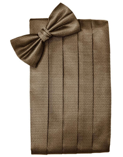 Set Herringbone Cummerbund & Bow Tie-31