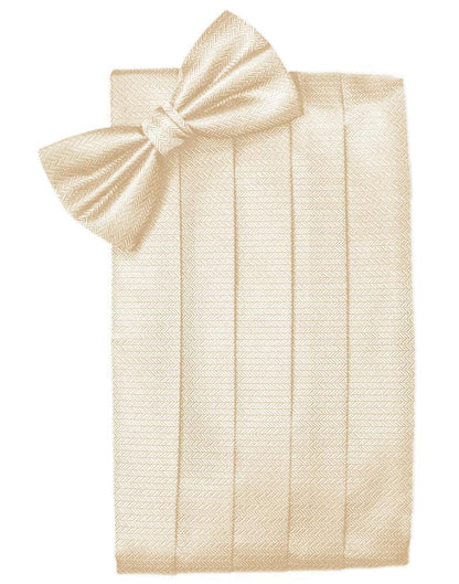Set Herringbone Cummerbund & Bow Tie-40