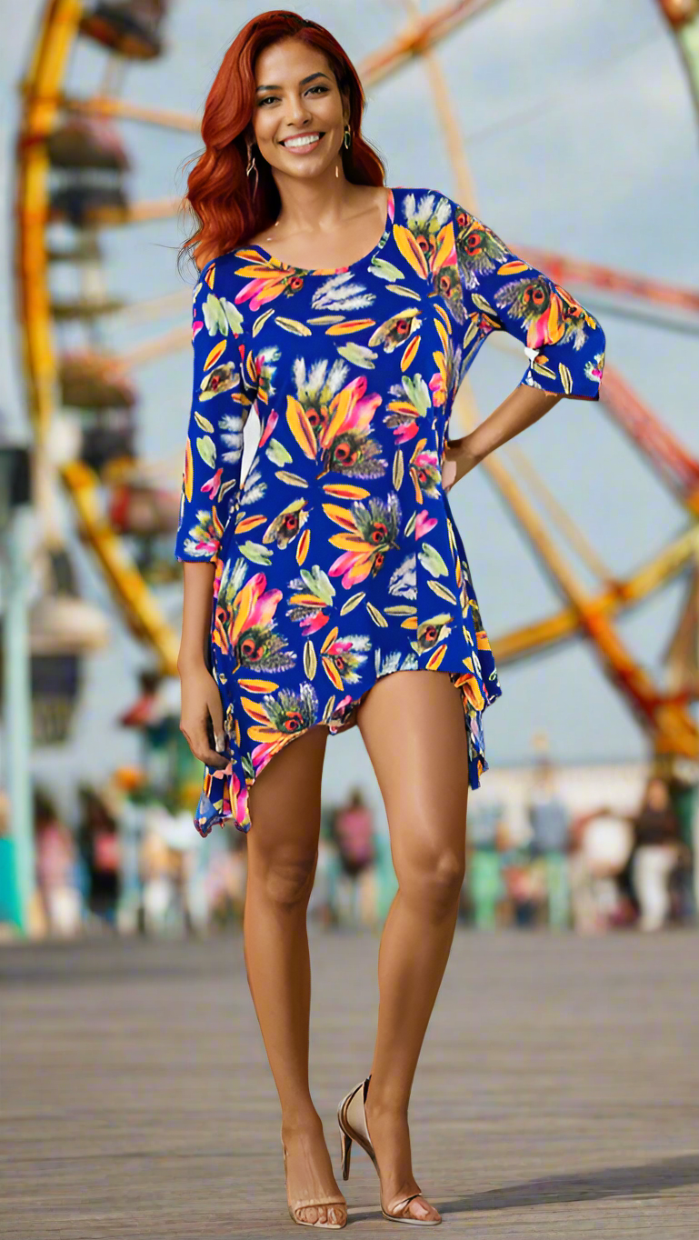 La Moda Asymmetrical Shark-bite Asymmetrical Resort Dress-2