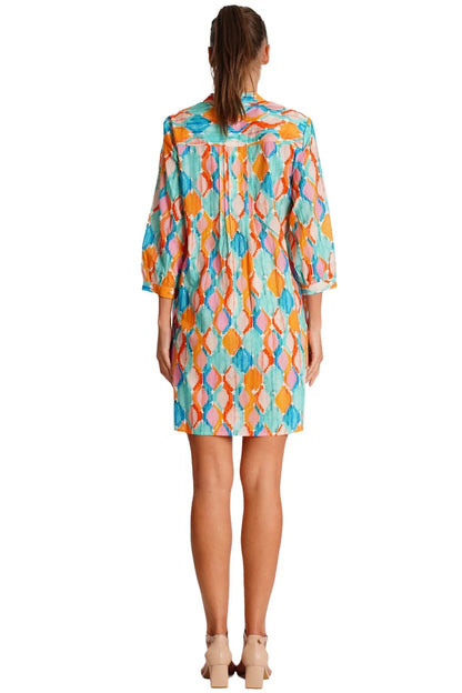 Pleated Mini Shirtdress-2