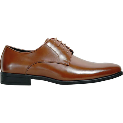 MIDNIGHT BLUE Men Dress Shoe TAB-2 Oxford Formal Tuxedo for Prom & Wedding Shoe Dark Brown Matte - Wide Width Available