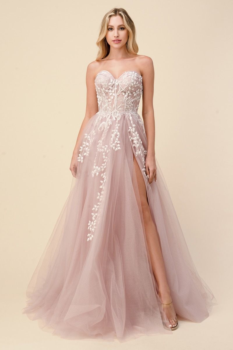 Angelonia Diamond Glitter Corset Gown-4