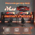 Multifunctional Gaming Desk With Integrated LED Lighting