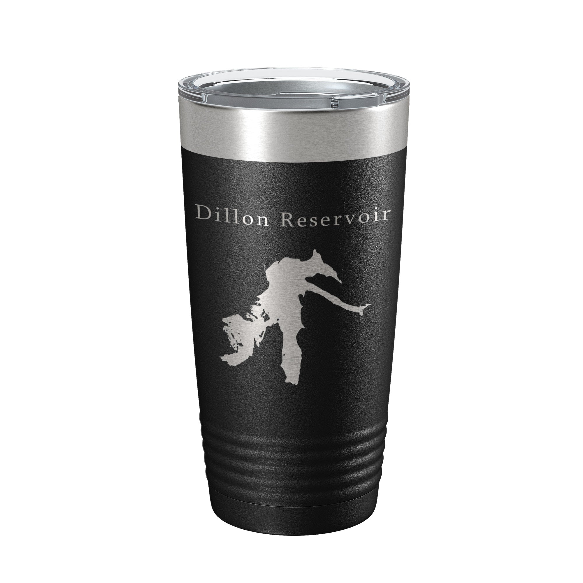 Dillon Reservoir Tumbler Lake Map Travel Mug Insulated Laser Engraved Coffee Cup Colorado 20 oz