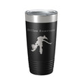 Dillon Reservoir Tumbler Lake Map Travel Mug Insulated Laser Engraved Coffee Cup Colorado 20 oz
