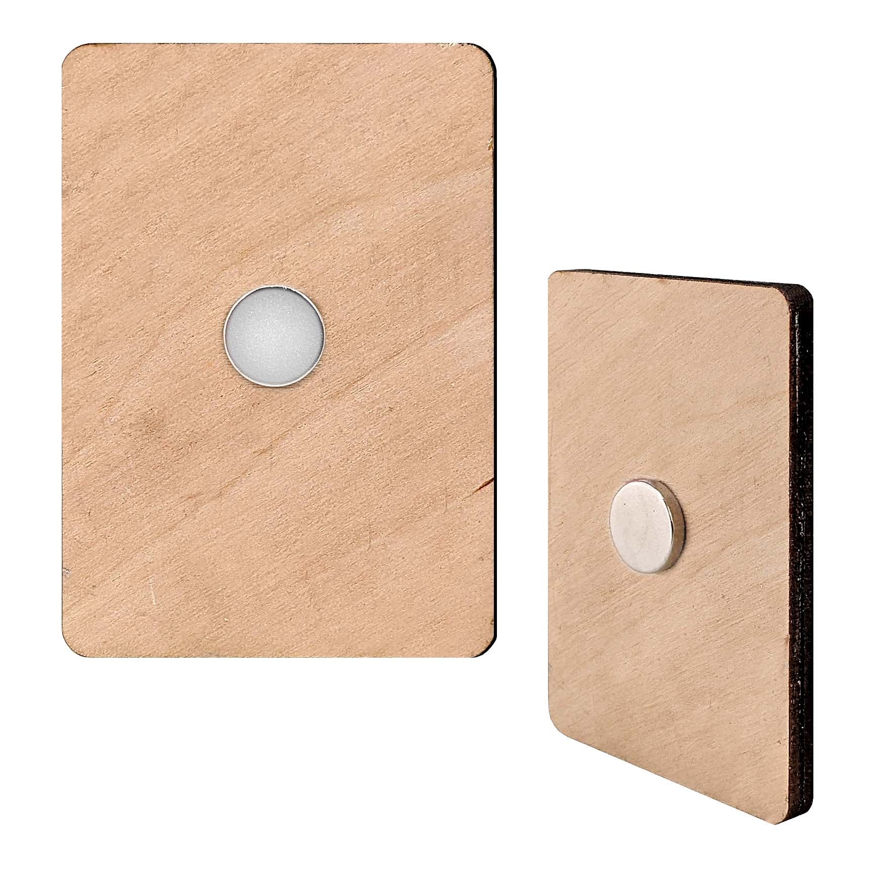 Spring Ducklings Decorative Eco Wood Magnets Set of 6 by G. Debrekht - Easter Decor - 8090055G-S6