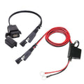 2x SAE to USB Charger Cable Adapter Waterproof Suitable For Motorcycle GPS Phone