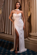 Strapless Mermaid Wedding Dress With Corset Back