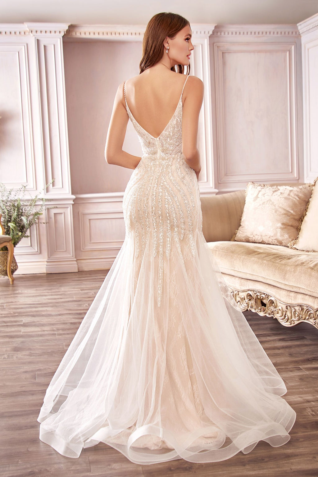 BEADED MERMAID WEDDING DRESS CDCDS401