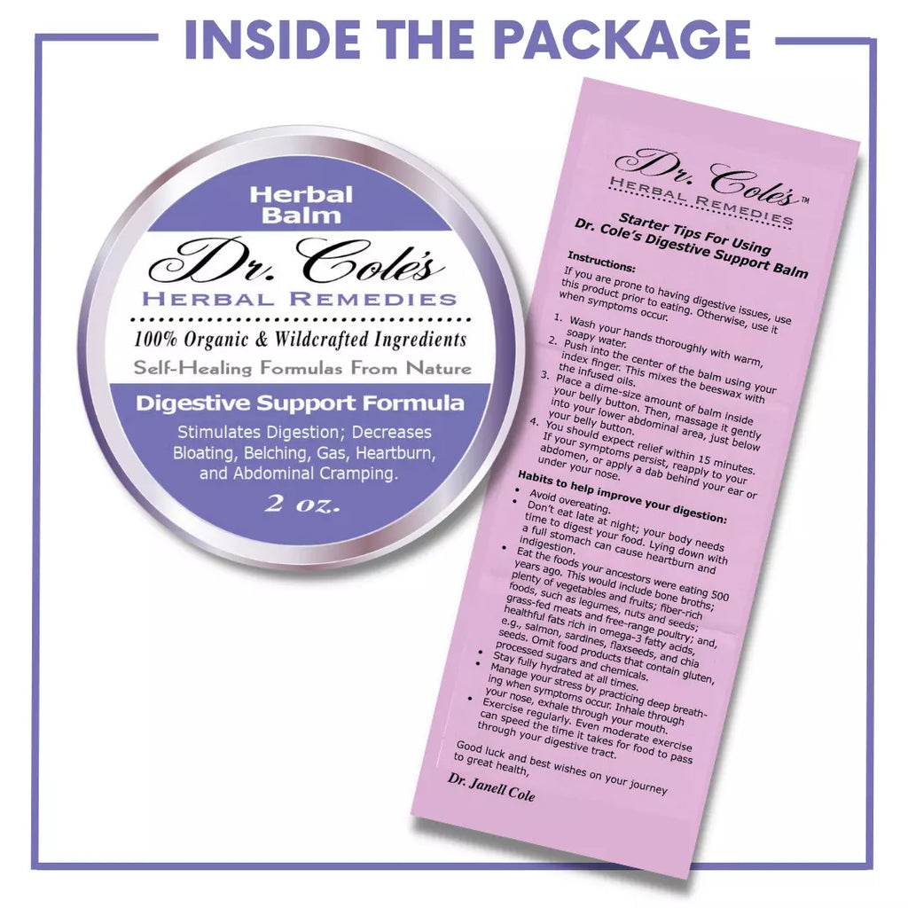 Dr. Cole's Organic Digestive Support Herbal Balm SixPak
