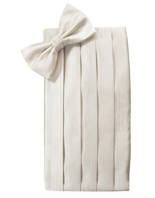 Faille Silk Cummerbund & Bow Tie Set