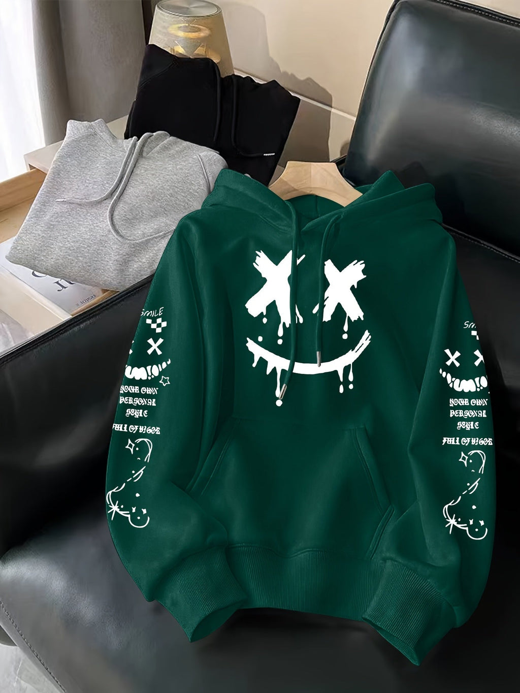 Men's Printed Casual Hoodie
