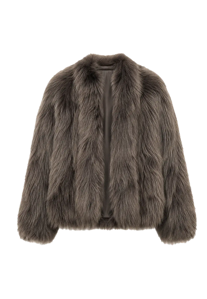 Firelady Fur Women's SAGAFURS Fox Fur Coat - Stand Collar Short Jacket 'Grace Champs-Élysées'-0