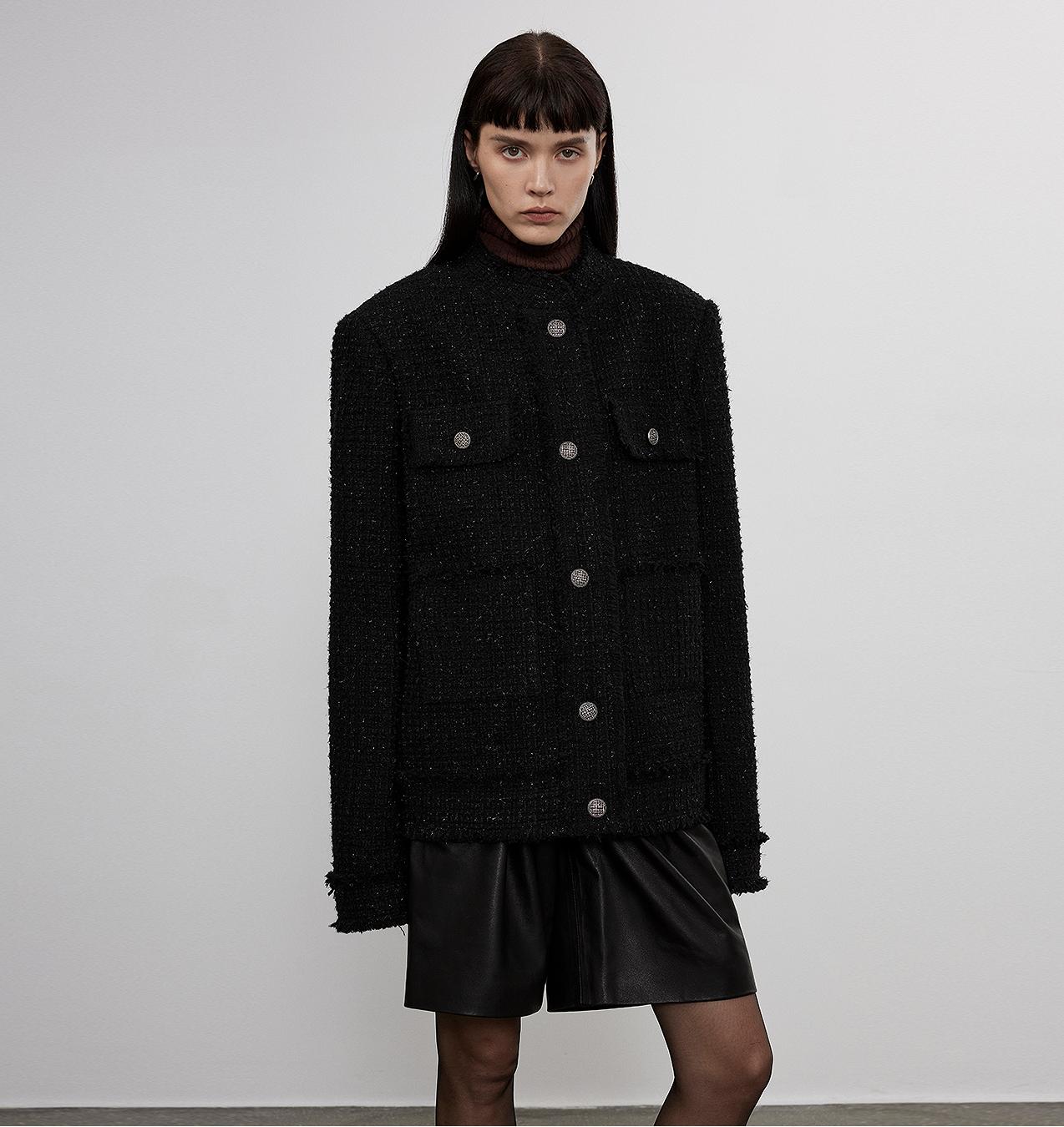 Heavy wool wool edged exquisite high-end small fragrant style jacket for women-1