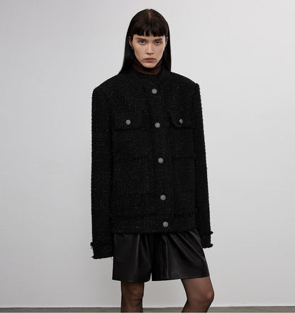 Heavy wool wool edged exquisite high-end small fragrant style jacket for women-1