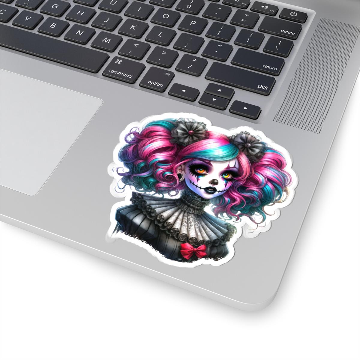 Daydream Ghoul Sticker | Alt Clowncore Rainbow Hair Art Decal