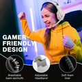 Gaming Headset with Mic LED for PS4 PS5 Xbox