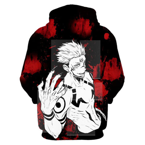Anime Jujutsu Kaisen Hoodies – Sukuna Cotton Hoodie - King of Curses Anime Apparel